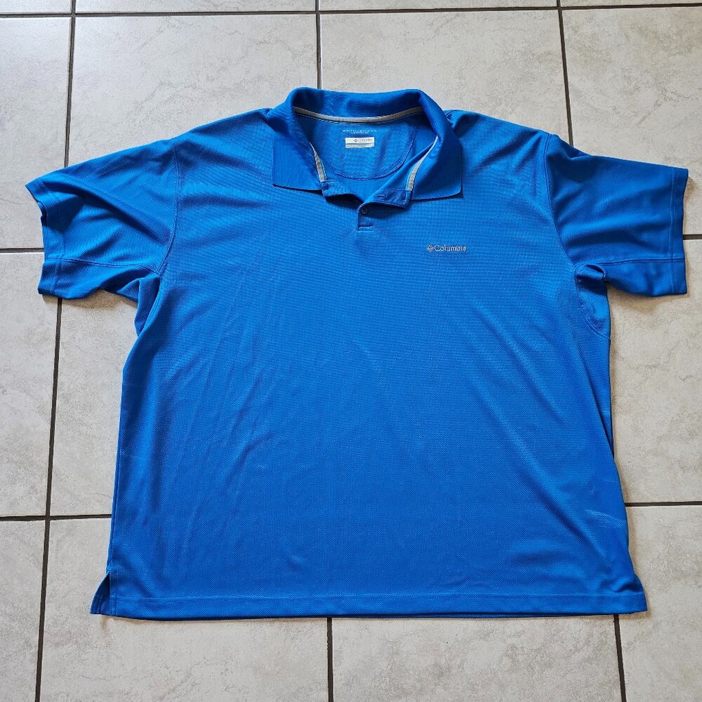 BRAND NEW Size 4X Men's Columbia Sportswear Omni-Shade Sun Protection Polo Shirt